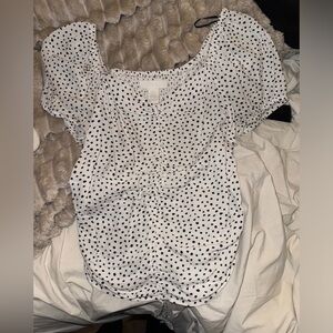 H&M Polka Dot short sleeve top